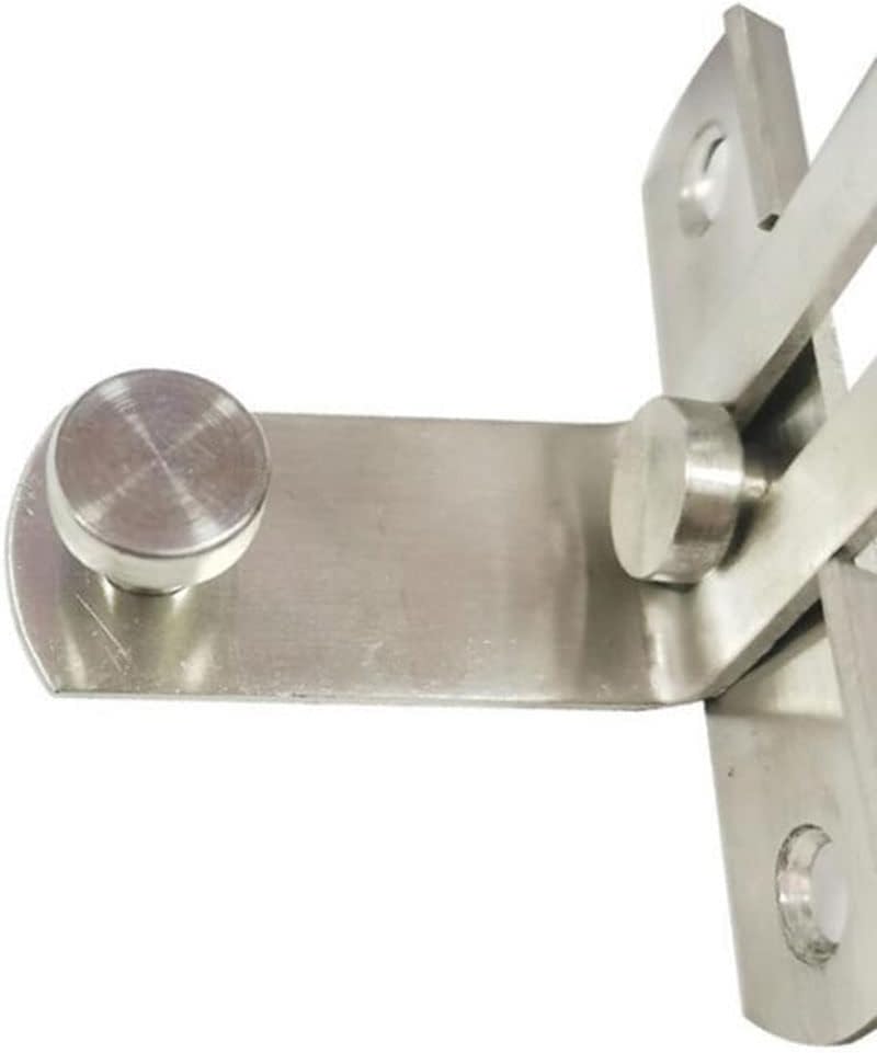 Cerradura de puerta especial de perno de acero inoxidable de 90 grados, Cerradura de ángulo recto, Cerradura de puerta abatible, Hebilla de puerta
