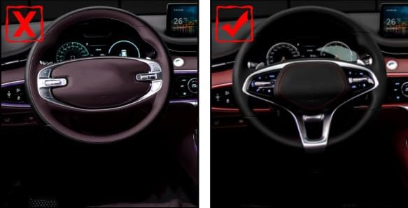 YOUTOOCAR Accesorios de fibra de carbono real para volante, cubierta de extensión de palanca de cambios compatible con Genesis GV70 Genesis G80 RG3