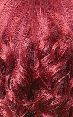 Peluca de pelo sintético prémium M1051 TISHA, peluca corta de cabello estilo salón de belleza con estilo de calor seguro (rojo atardecer)