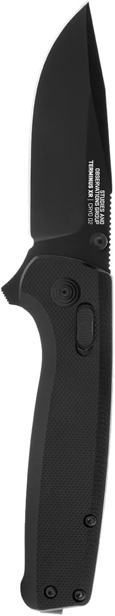 SOG Terminus XR G10 – Cuchillos plegables de bolsillo ambidiestros resistentes EDC  Mango G10  Hoja de acero D2 resistente al desgaste
