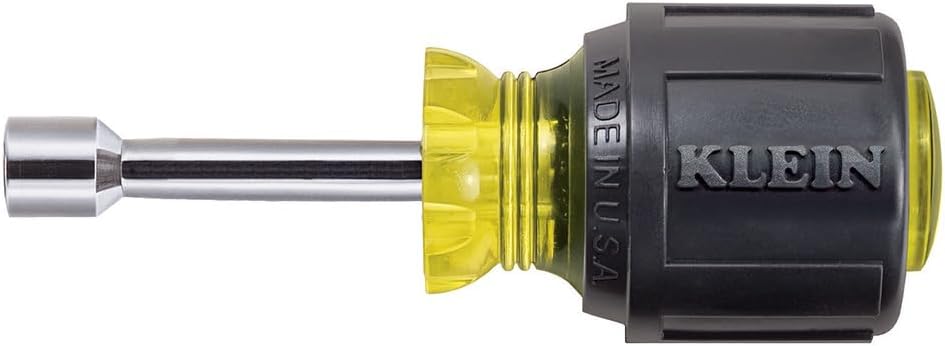 Klein Tools 646-12M llave para tuerca con punta hexagonal magnética de 12 pulgada con vástago hueco de 6 pulgadas