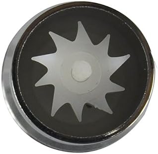 Danco 10492 Aireador de grifo de doble rosca para ahorro de agua, negro0.25 GPM, cromado