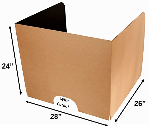 Hecho en Estados Unidos  (paquete de 20)  24 pulgadas de alto x 28 pulgadas de ancho x demasiado grande para escritorios x 26 pulgadas de