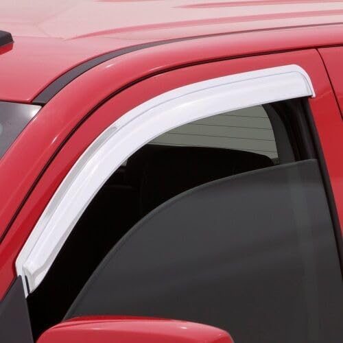 94155Y – Deflector de ventilación de viento cromado para Ford F150 SupercrewCrew Cab 2009-2014 con 4 puertas de tamaño completo, 4 piezas de estilo