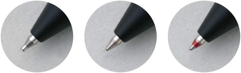 RHODIA 9340C – 3 en 1 scRipt Multipen 2 bolígrafos 0.020 in Negro y Rojo + 1 Portaminas Grafito 0.020 in – Cuerpo hexagonal en aluminio cepillado
