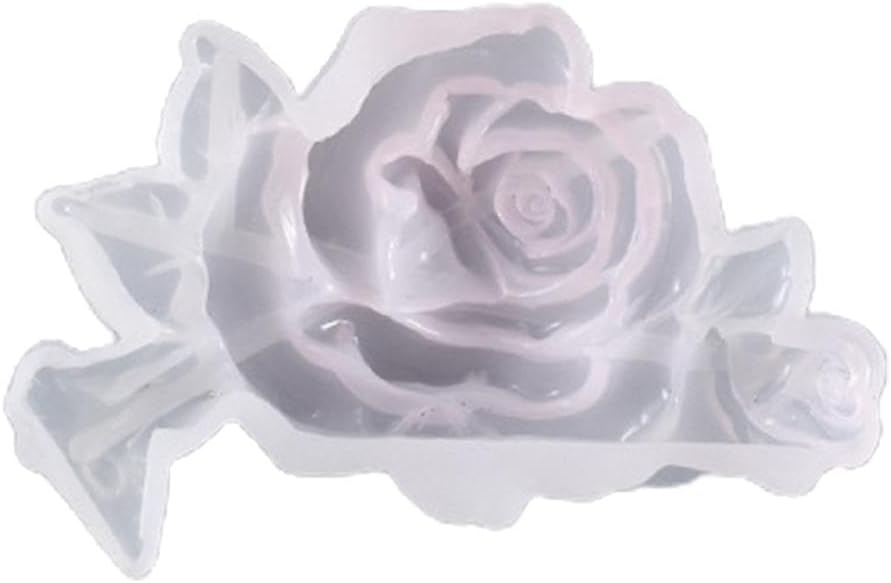 Molde hecho a mano de flores de rosas para mesa, molde de silicona con aroma, yeso, artesanías, jabón, vela, resina, molde de fundición,
