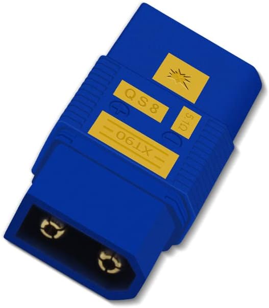 BABUVYA QS8 hembra a XT90 macho enchufe de alta corriente Antispark Conector Aplicación con control remoto Juguetes Drone Battery Charger Etc