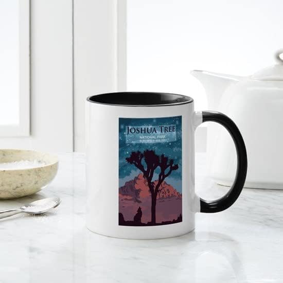CafePress Joshua Tree Mugs Taza de café de cerámica de 11 oz (11.0 fl oz)