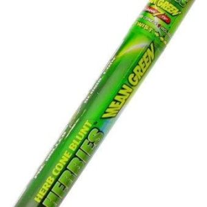 Cono preenrollado con mezcla de hierbas, punta de madera y tubo reutilizable (verde medio) Cono preenrollado con mezcla de hierbas, punta de madera y tubo reutilizable (verde medio)