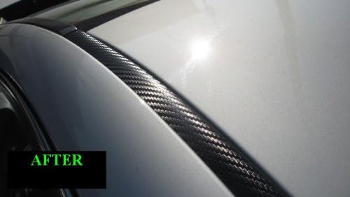 Compatible con Ford F150 F 150 F-150 F-150 de fibra de carbono 1998-2004 molduras de techo 2 piezas 1999 2000 2001 2002 2003 98 99 00 01 02 03 04