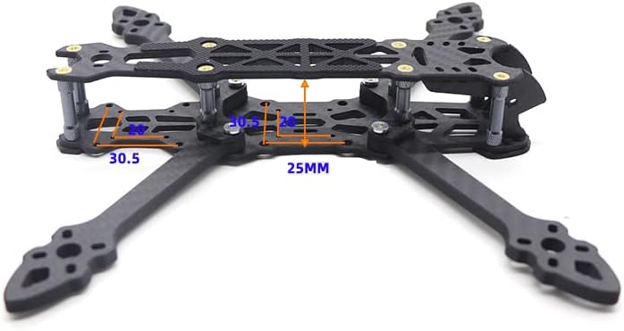5 pulgadas fibra de carbono FPV Racing Drone Quad Quadcopter Frame con brazo de 0.197 in