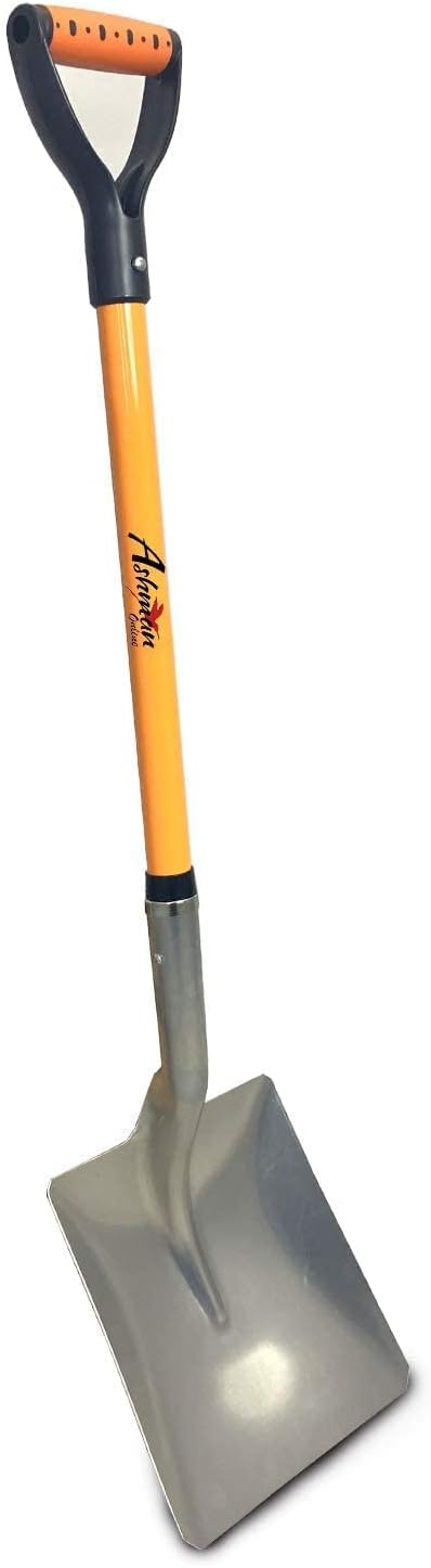 Ashman – Pala de nieve con pala grande y mango resistente (paquete de 6)