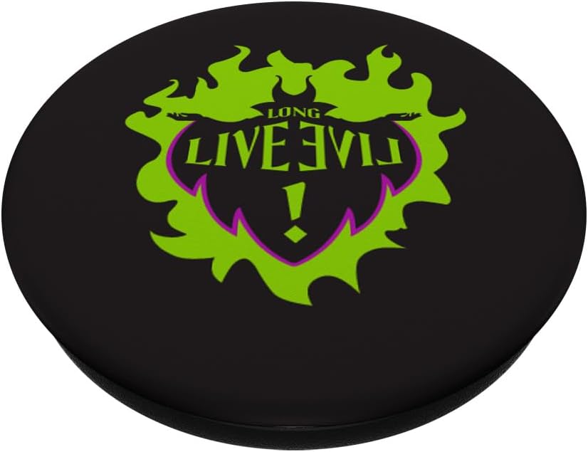 Disney Descendants Maleficent Long Live Evil – PopSockets Grip and Stand para teléfonos y tabletas, Negro