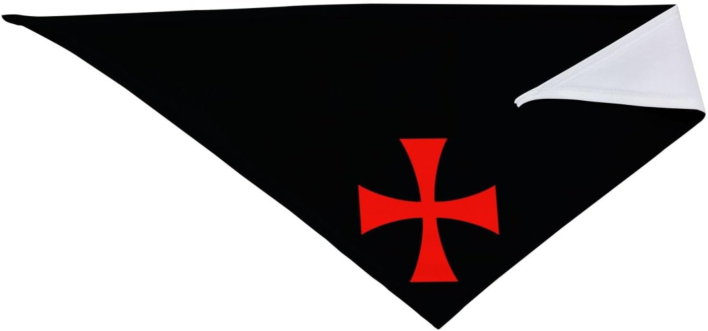 Symbol of The Knights Templar – Pañuelo para perro, bandana para mascotas, baberos para mascotas