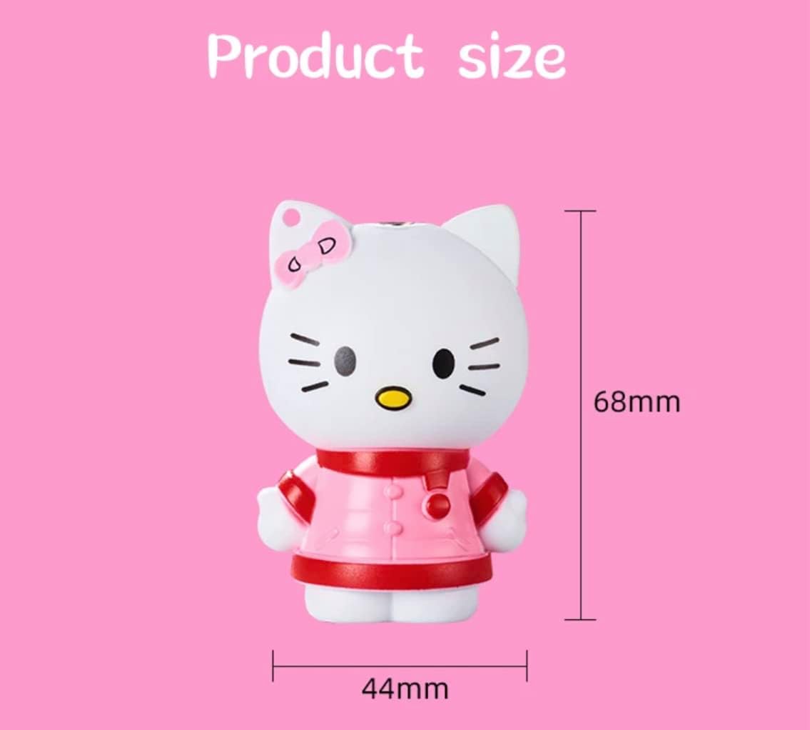 NIVEK Kitty – Encendedor 3D con llama rosa, encendedor Kawaii, gato, KT, anime, Y2K, cadena colgante desmontable (rojo)
