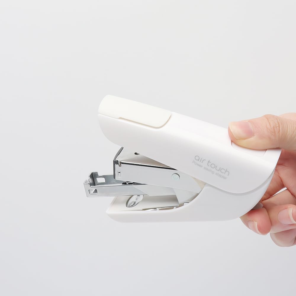 Engrapadora sin esfuerzo, grapadora de escritorio de oficina resistente, grapadora manual de ahorro de energía, grapadora pequeña de fuerza blanca,
