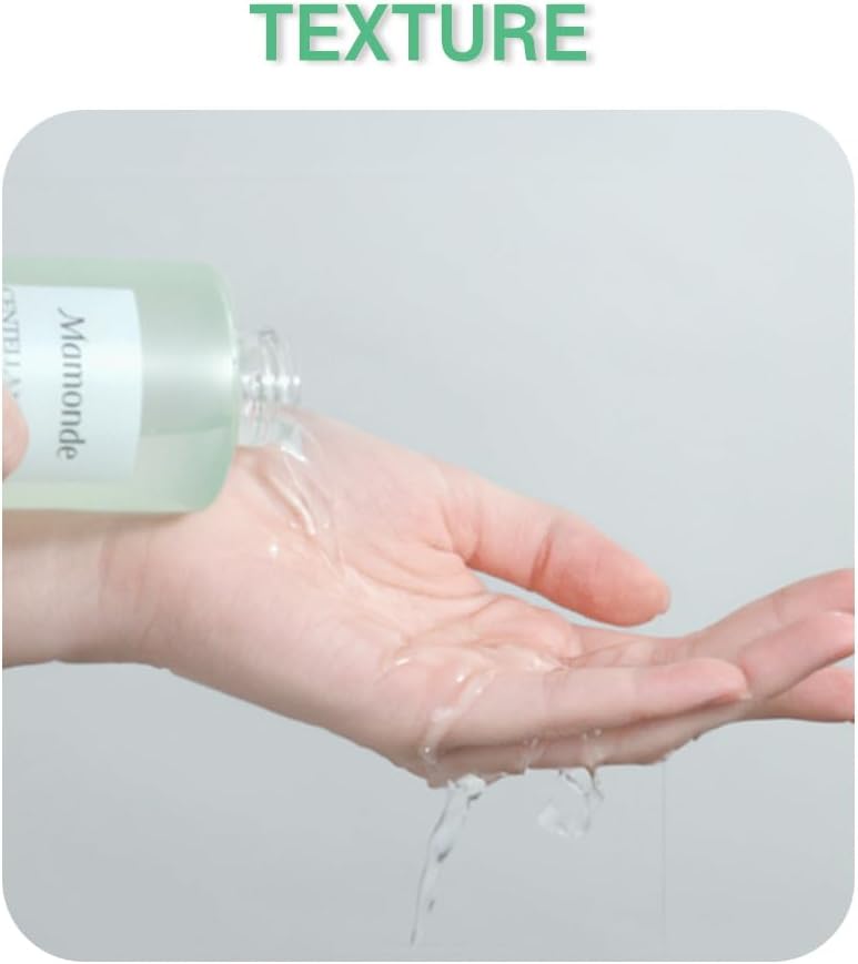 Mamonde Centella Asiatica – Tónico vegano facial para pieles problemáticas, piel irritada calmante, 98.32% de agua centella asiática y BHA para