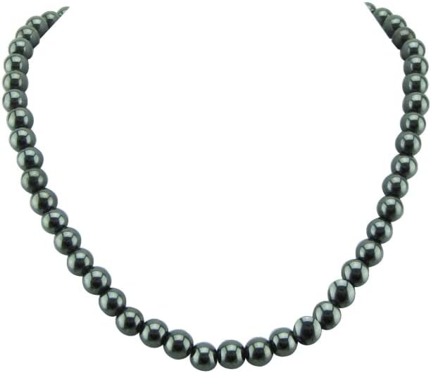 SUKKCCNO Cadena magnética de hematita redonda suelta para hombre, 4519.7 in para hombres, piedras preciosas naturales de 0.230.390.470.470.47
