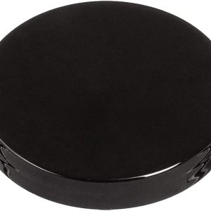 Tapa negra lisa de plástico con forro de espuma para tarro (paquete de 24) (tamaño del cuello 58-400) Tapa negra lisa de plástico con forro de espuma para tarro (paquete de 24) (tamaño del cuello 58-400)