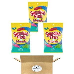 Sour Patch Kids Sweet And Sour Gummy Candy, Fish & Friends, 5 onzas por bolsa, paquete de 3 (15 onzas en total) Sour Patch Kids Sweet And Sour Gummy Candy, Fish & Friends, 5 onzas por bolsa, paquete de 3 (15 onzas en total)
