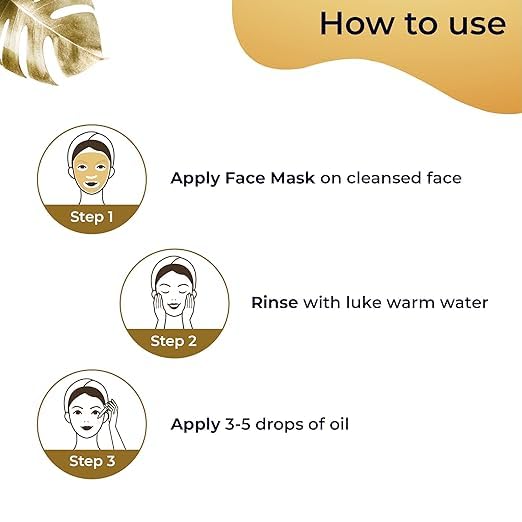 Kit facial de oro de 24 quilates  Acabado de piel de vidrio húmedo  Kit facial para aspecto radiante  Paquete de máscara facial de oro de 24