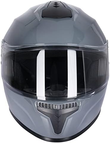 Casco de motocicleta de cara completa con guantes de motocicleta para hombres y mujeres + 2 viseras modelo DOT y bloqueo de casco para BMX ATV MTB,