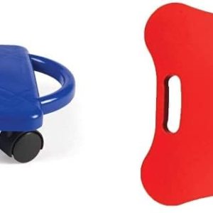 hand2mind – Patinete azul para interiores con asas de seguridad para niños de 6 a 12 años, patinete de plástico con rodillos, educación física para hand2mind – Patinete azul para interiores con asas de seguridad para niños de 6 a 12 años, patinete de plástico con rodillos, educación física para