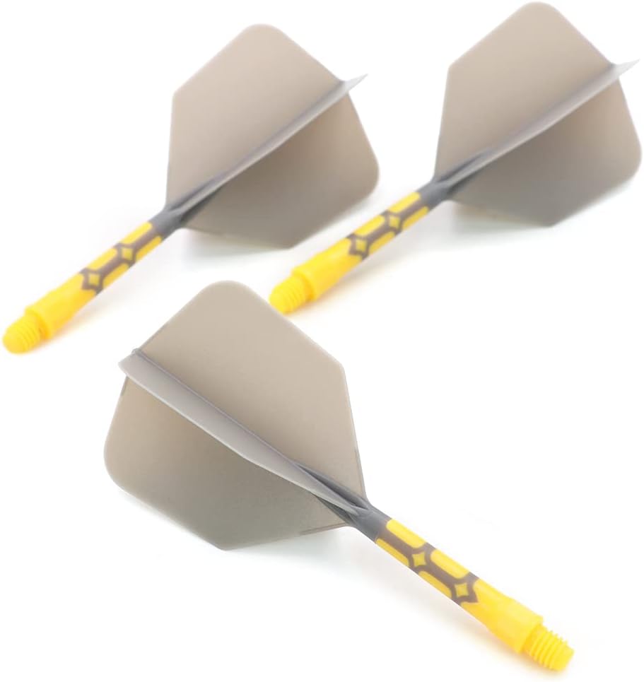 CUESOUL ROST T19 Integrated Dart Shaft and Flights Big Wing Shape Grey 28mm-Say Goodbye to Falling Dart Flight