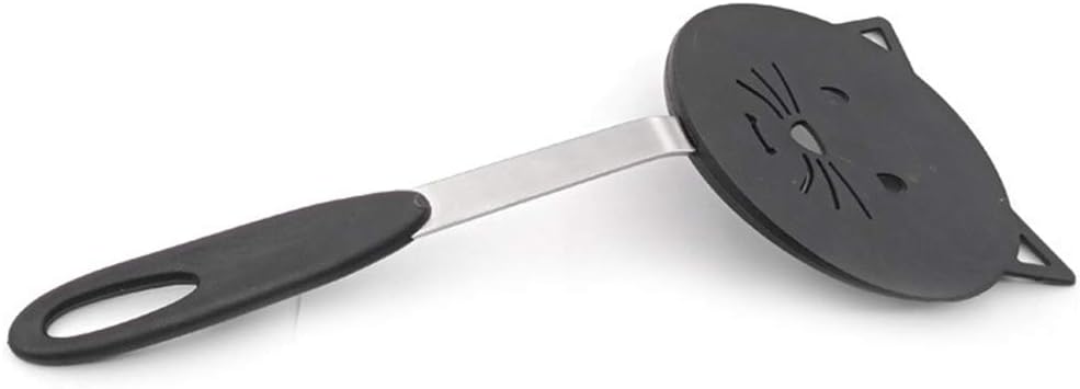 Espátulas para utensilios de cocina antiadherentes, espátula de wok de nailon con forma de gato resistente al calor para utensilios de cocina