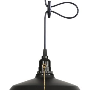 Lámpara colgante con interruptor de cadena, lámpara de techo industrial, altura ajustable de metal, E26, para isla de cocina, sótano, garaje (negro) Lámpara colgante con interruptor de cadena, lámpara de techo industrial, altura ajustable de metal, E26, para isla de cocina, sótano, garaje (negro)