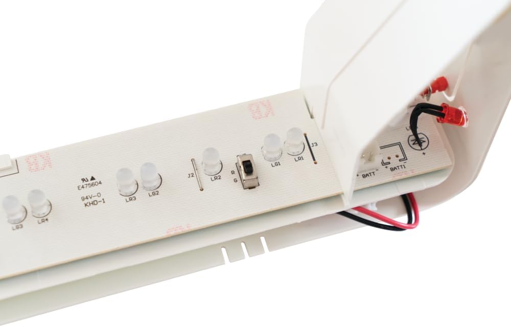Lithonia Lighting EXRG M6 Señal de salida LED de una sola cara, construcción termoplástica, colores rojo y verde conmutables, alimentación de CA,
