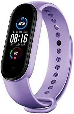 Bandas de repuesto compatibles con Xiaomi Mi Band 6Xiaomi Mi Band 5 BandAmazfit Band 5 Band, pulseras de silicona suave, correa deportiva ajustable
