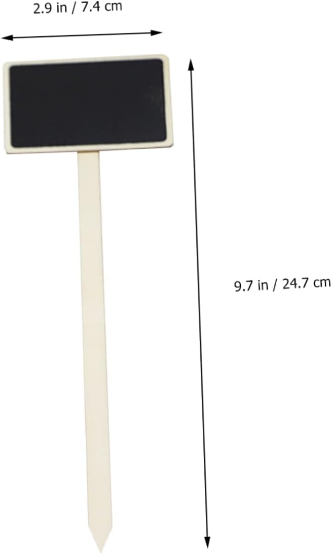 MAGICLULU 40 piezas de etiqueta con logotipo y mensaje de estaca para jardín, etiqueta de flores grabable, etiqueta de regalo, etiqueta de regalo