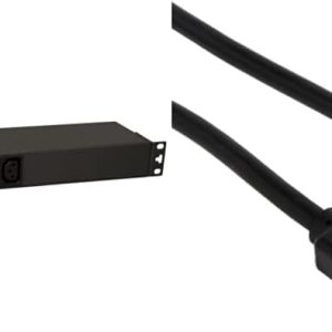 Tripp Lite PDU básica, 14 salidas (12 C13, 2 C19), negro y cable de extensión de alimentación resistente P005-003 15A 14AWG C14 a C13, 3 pies, color Tripp Lite PDU básica, 14 salidas (12 C13, 2 C19), negro y cable de extensión de alimentación resistente P005-003 15A 14AWG C14 a C13, 3 pies, color