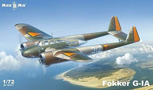 Mikro Mir 72-017 – 172 – Fokker G.1A Scale Plastic Maqueta kit Aeronave