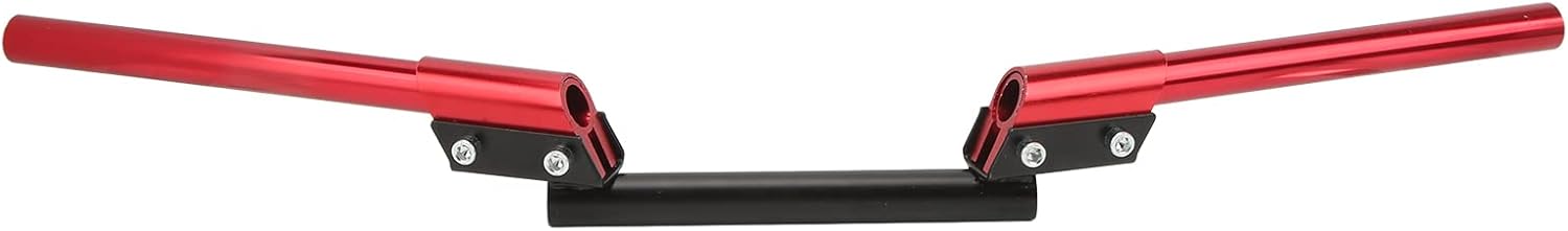 Acouto Manillar de motocicleta, mango ajustable universal de 0.866 in para automóvil deportivo, tranvía, ATV, scooter, vehículo todoterreno (rojo)