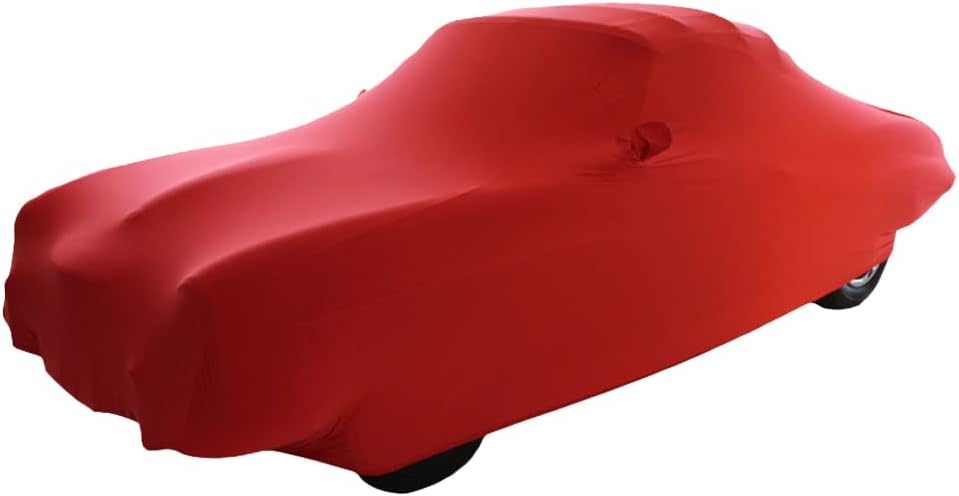 Star Cover Cubierta interior para automóvil Mercedes-Benz 190 SL roja con bolsillos de espejo cubierta de garaje a medida ajuste perfecto y cubierta