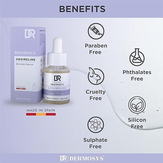 Argireline – Suero reductor de arrugas  Con colágeno y proteína de trigo hidrolizada  Hidratante y antienvejecimiento  Suero de uso diario  Para