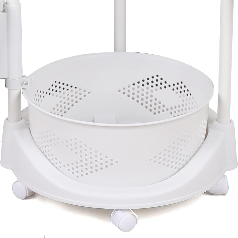 Estante de almacenamiento giratorio de 5 niveles para cocina, cesta de almacenamiento de verduras, organizador de almacenamiento de cocina rodante,