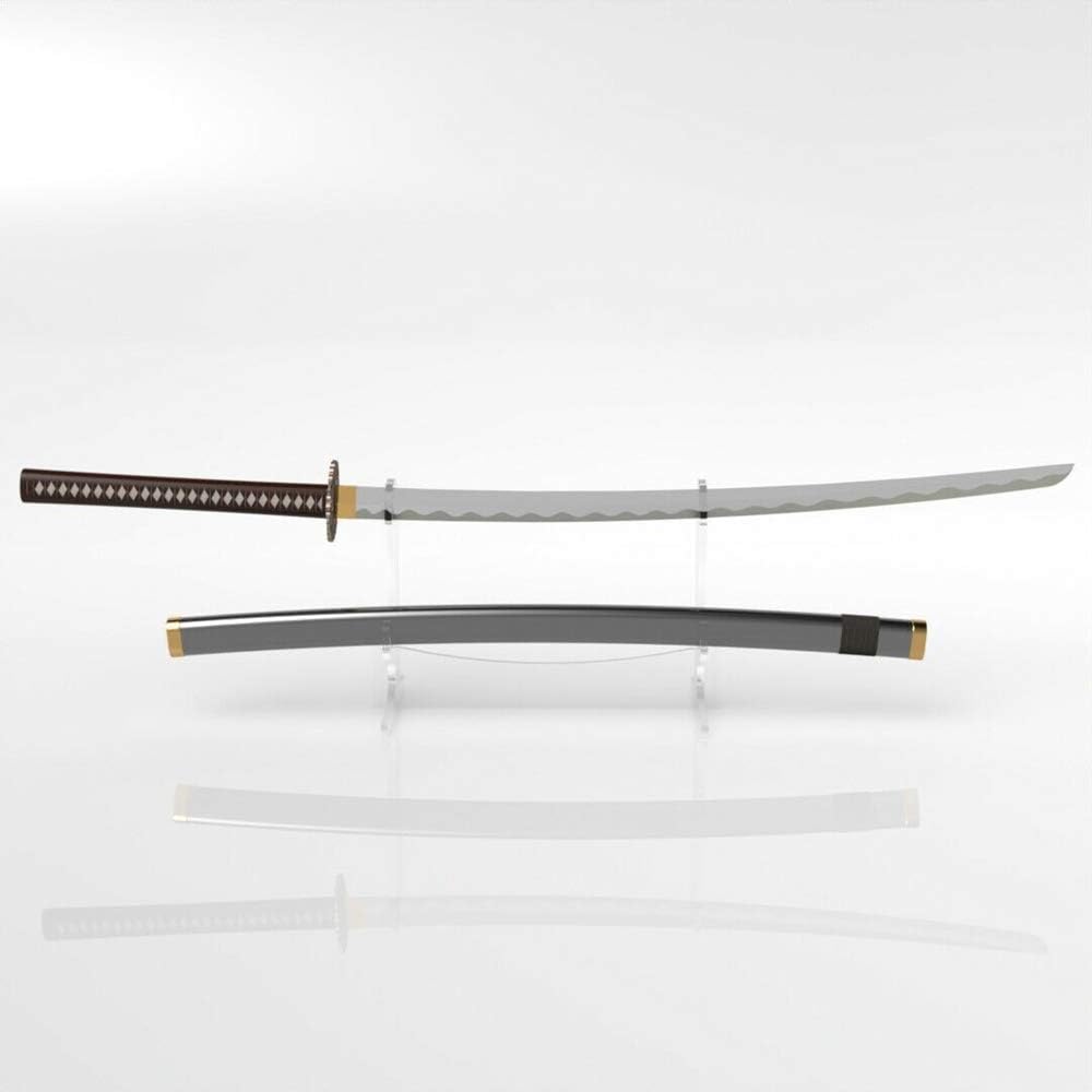 WANLIAN Soporte de espada, gancho de espada, soporte de espada samurái de acrílico de dos niveles, soporte de exhibición de espada de escritorio,