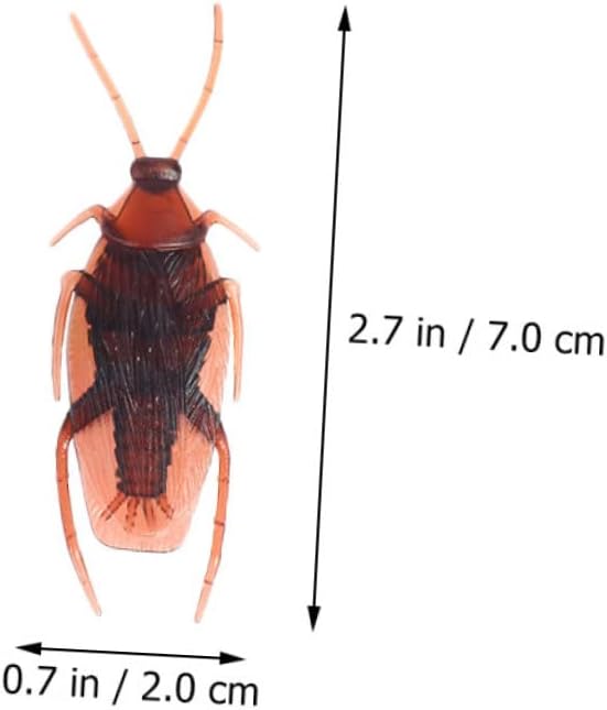Totority 300 piezas de goma falsa simulación divertida broma insectos abril fools broma juguetes falsos regalo de cumpleaños modelos para adultos