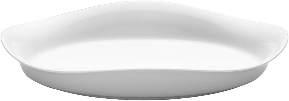 Georg Jensen Plato hondo ovalado Cobra, Porcelana