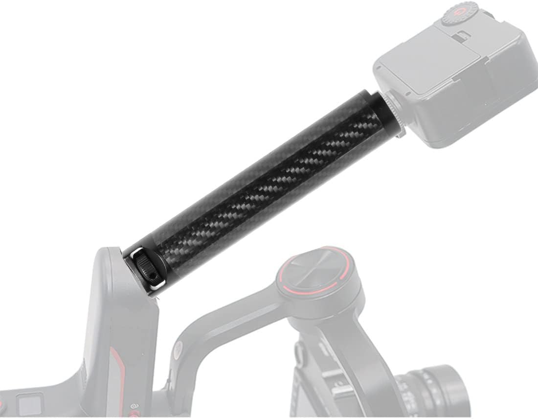 BGNing Barra de extensión de mango de fibra de carbono compatible con Weebill S Estabilizador de mano Soporte de monitor para cardán Weebill Lab