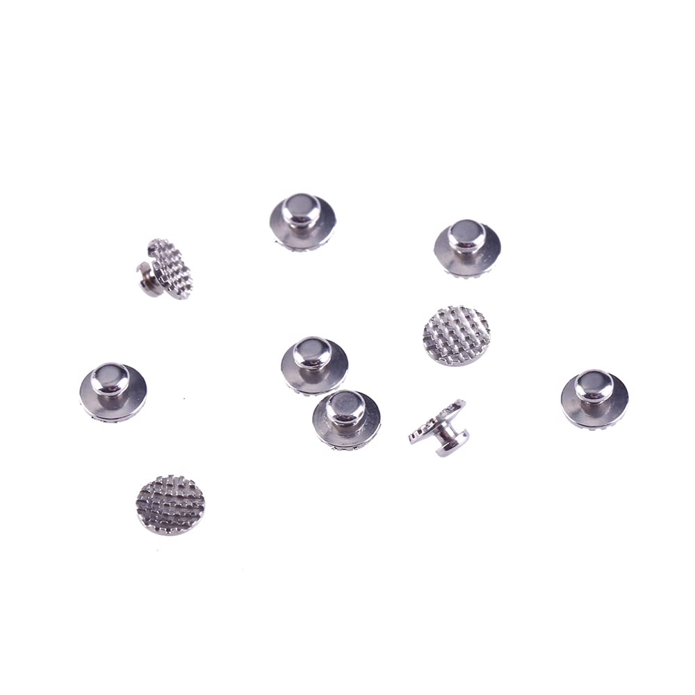 Angzhili 50pcs5Bag Botones Lingües Dentales Base Redonda, Monoblock, Materiales Dentales de Ortodoncia