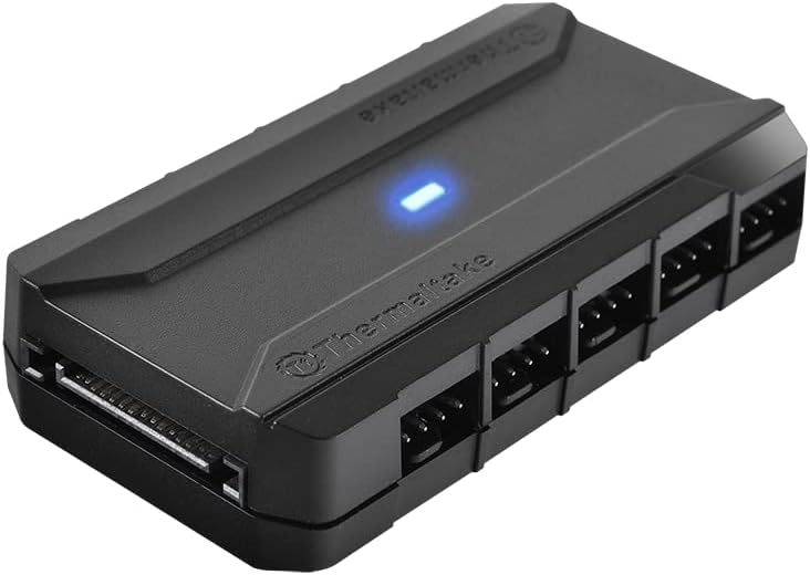 Thermaltake 212159 Accesorio Ac-023-an1nan-a1 Comandante Fp 10 Puerto Hub Para Pwm Fans Retail