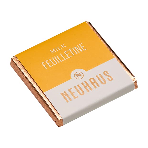 Neuhaus Caja de leche belga Carré de chocolate  40 chocolates con leche Neuhaus Carrés  4 variedades de leche crujiente  Envueltos individualmente