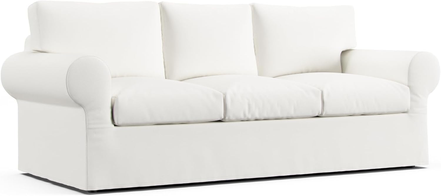 Comfort Works Fundas de sofá personalizadas Ektorp, funda de repuesto compatible con sofá IKEA Ektorp (sofá, marfil)