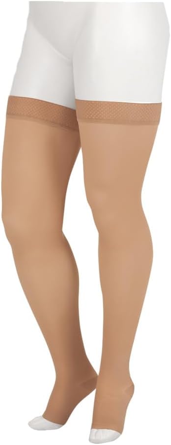 Juzo Soft 2002 Medias de compresión de punta abierta de 30 a 40 mmhg