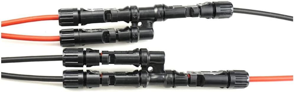 10PCS conectores de rama solar Y conector en par MMF+FFM para conexión paralela Conector T2 (5)