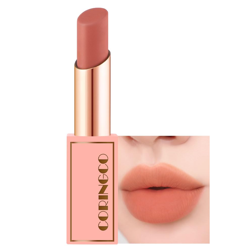 CORINGCO Berry Chu Lip Stick Velvet Matte Larga duración coreano ídolo Lip Makeup lápiz labial (B01)
